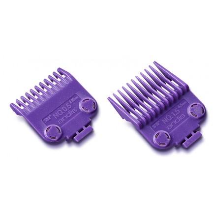 #01420 Andis Master Dual Magnet Small Comb Set 2pk (#1/2 & 1-1/2)