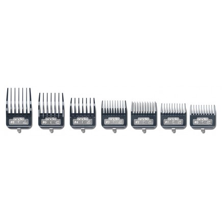 #33645 Andis Master Premium Metal Clip Comb Set 7PK