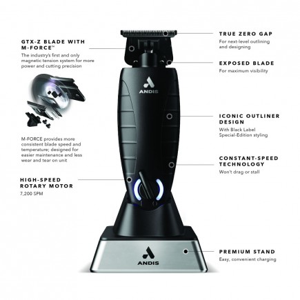 #561862 Andis GTX-EXO Black Label Li Trimmer w/ M-Force Blade