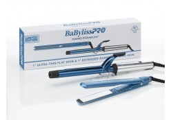 #BNTPP62 BabylissPro Nano Titanium 1" XL Curling Iron & Straightener Combo