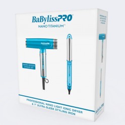 #BNTPP94 BabylisssPro Nano Light Dryer & Ultra Sleek Styling Iron Combo