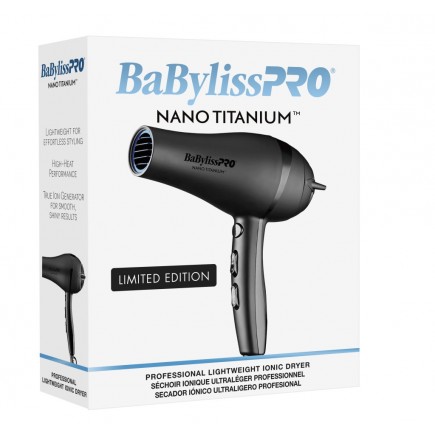 #BNTMB5548 BabylissPro Nano Titanium Dryer - Matte Black