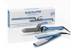 #BNTPP69 BabylissPro Nano Titanium Ultra Thin Straightener & Spring Iron Combo