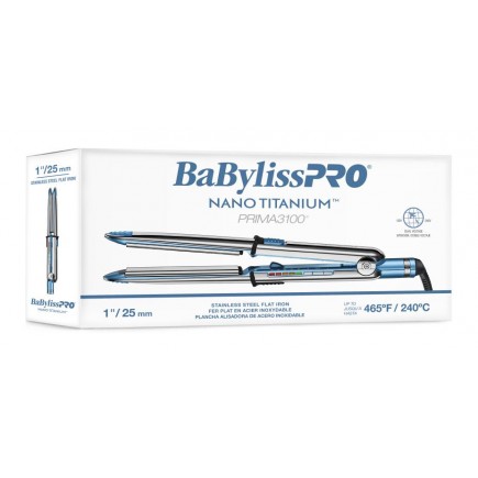 #BNT3100T BabylissPro Nano Titanium PRIMA3100 Straightener 1"