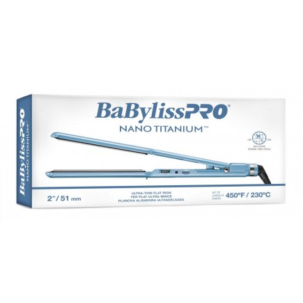 #BNT4074 BabylissPro Nano Titanium Ultra-Thin Straightener 2"