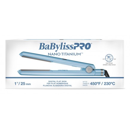 #BNT4095 BabylissPro Nano Titanium Digital Straightener 1"