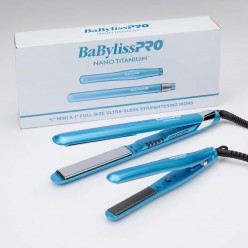 #BNTPP93 BabylissPro Nano Titanium Ultra Sleek Straightener Combo