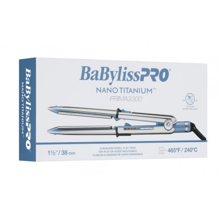 #BNT3300T BabylissPro Nano Titanium PRIMA3300 Straightener 1.5"