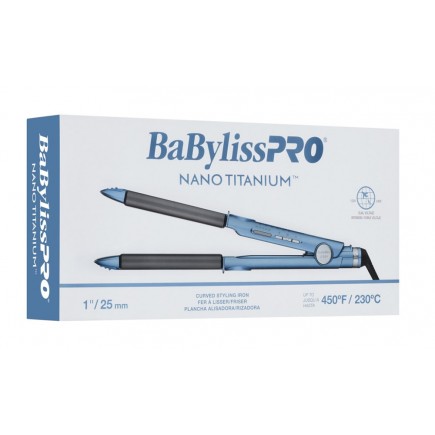 #BNT4061UC BabylissPro Nano Titanium Curved Styling Iron 1"