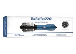 #BNTHB250 BabylissPro Nano Titanium Oval Ionic Hot Air Brush 2.5"