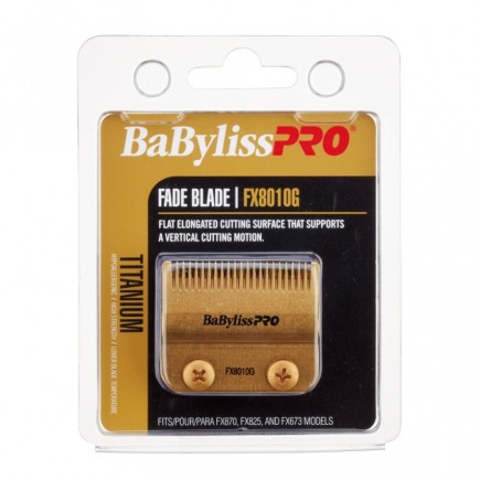 #FX8010G BabylissPro Gold Titanium Fade Blade