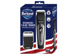 BARBASOL RECHARGEABLE T-BLADE TRIMMER  #CBT1-6001-BLK