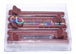 ColorBow Clip Comb Brown  5/pk