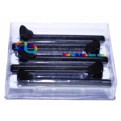 ColorBow Clip Comb Matte Black/White  5/pk