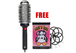 #370 CRICKET TECHNIQUE THERMAL BRUSH 1-3/4" W/ FREE TIES & PINS TIN