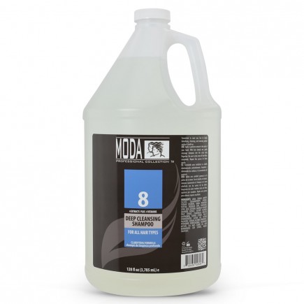 MODA 8 SERIES DEEP CLEANSING SHAMPOO GALLON