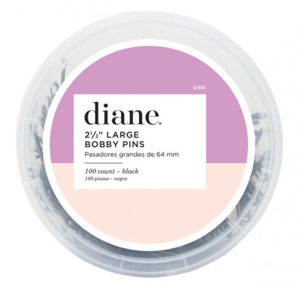#D461 Diane Bobby Pins 2.5" (BLACK) 100PK