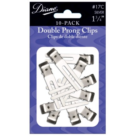 #D17C Curl Clips Double Prong Blister Pak 10/PK