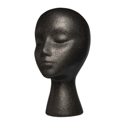 #DES002 Styrofoam Head (Black)