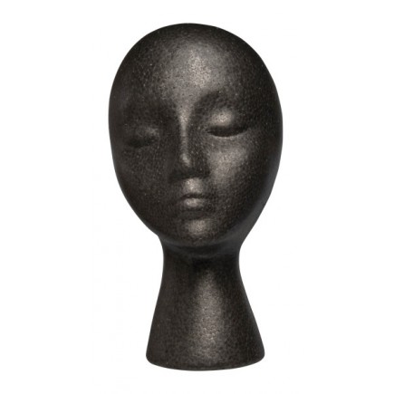 #DES002 Styrofoam Head (Black)