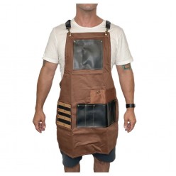 Empire Barber Apron - Brown