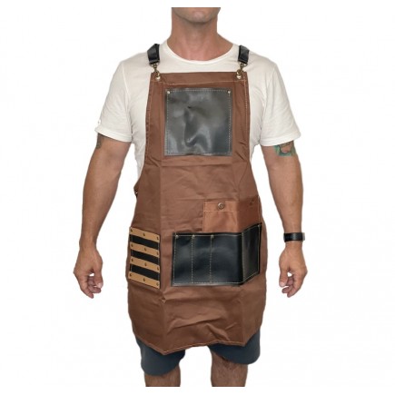 Empire Barber Apron - Brown