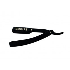 #EMP300 Empire Black Steel Razor W/ Pouch 