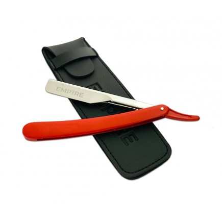 #EMP400 Empire Red & Silver Steel Razor Holder
