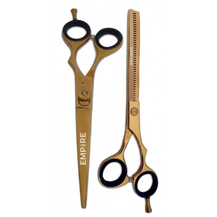 #EMP1005/1300 Empire 6" Gold Adjustable Shear / Thinner Combo