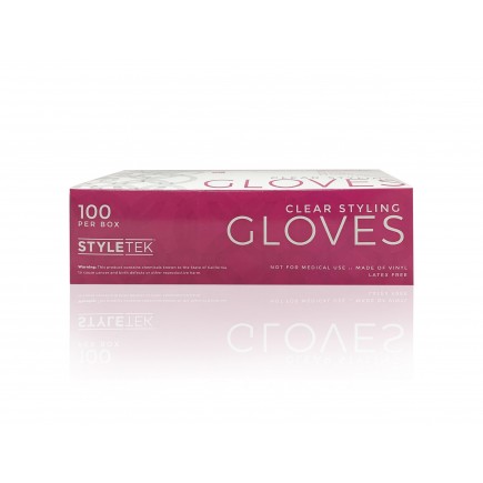 Styletek Clear Powder Free Vinyl Gloves