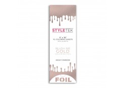 STYLETEK XL EMBOSSED FOIL SHEETS (ROSE GOLD)  5"x16" 
