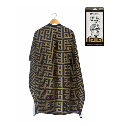 Styletek Black/Gold Milan Barber Cape