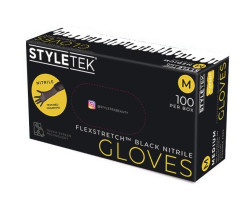Styletek Black Powder Free Nitrile Gloves