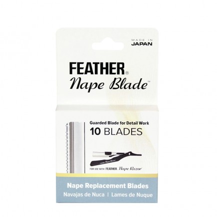 FEATHER NAPE RAZOR BLADES 10/PK