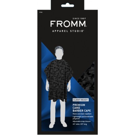 #F7041 Fromm Black Camo Styling Cape