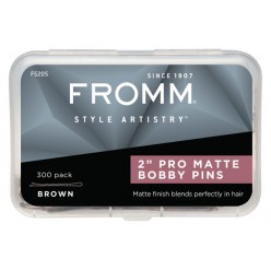 #F5205 Fromm Pro Matte Bobby Pins 2" (Brown) 300pk