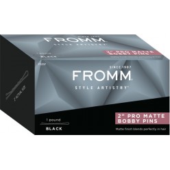 #F5207 Pro Matte Bobby Pins 2" (Black) 1lb Box