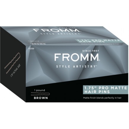 #F5268 Pro Matte Hair Pins 1.75" (Brown)  1lb Box