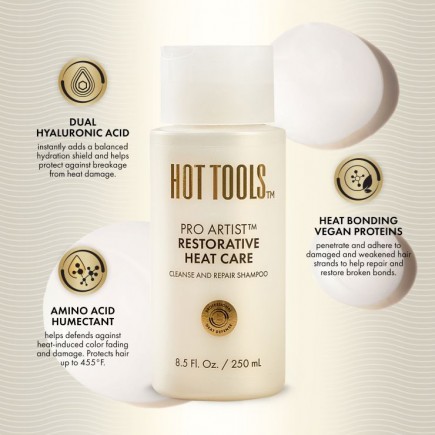 Hot Tools Pro Artist Restorative Heat Care Cleanse & Repair Shampoo 8.5oz