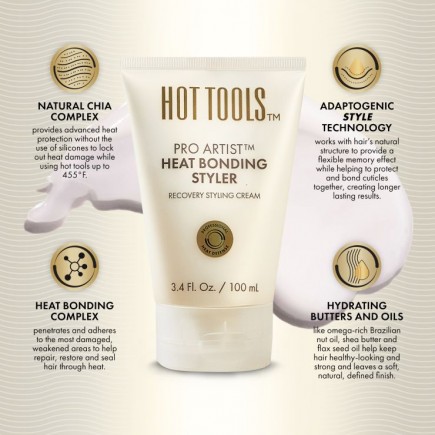 Hot Tools Pro Artist Heat Bonding Styler Recovery Styling Cream 3.4oz