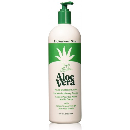 TRIPLE LANOLIN ALOE VERA HAND & BODY LOTION 20 OZ