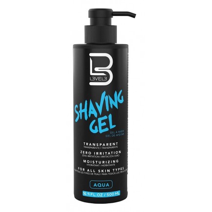 L3VEL3 Aqua Shave Gel 16.9oz