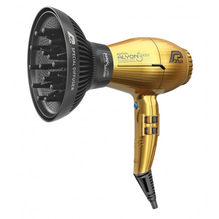 PARLUX ALYON AIR IONIZER TECH DRYER - GOLD EDITION W/ MAGIC DIFFUSER 