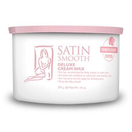 #814132  Satin Smooth Deluxe Cream Wax 14 oz