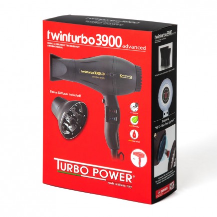 #333XB TWIN TURBO 3900 ADVANCED DRYER - BLACK