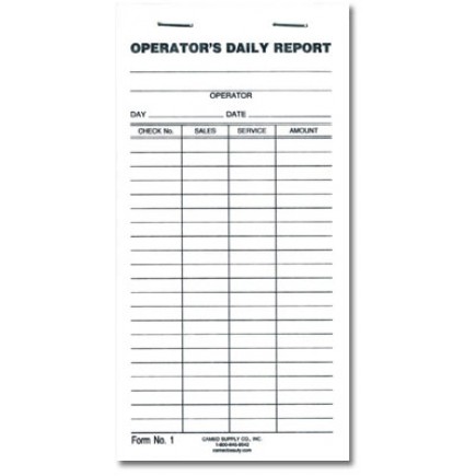 #1 Check Pad ~ The Tally